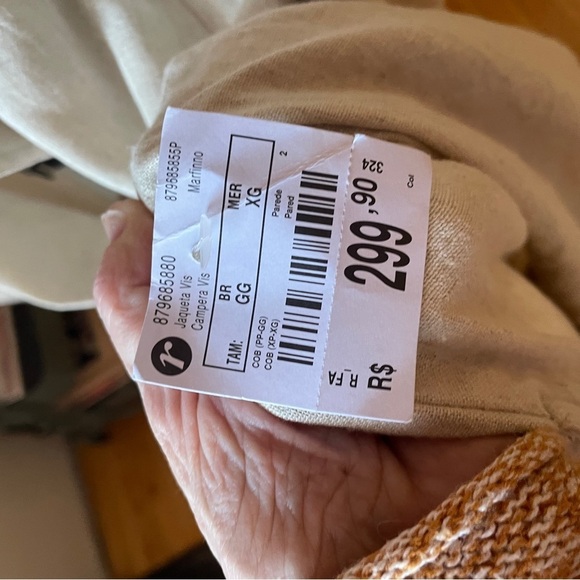 MARFINNO GG-Made in Uruguay-Double Breasted—Linen -Tie Waist Trench Coat-NWT - Picture 10 of 15